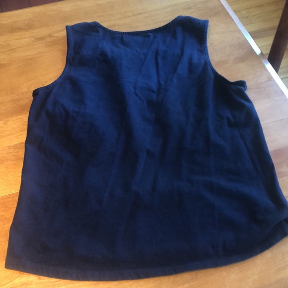 Navy cinched front tank - Picture 3 of 3